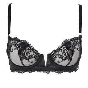 Bluebella Marseille Embroidered Sheer Black Bra from Victoria Secret